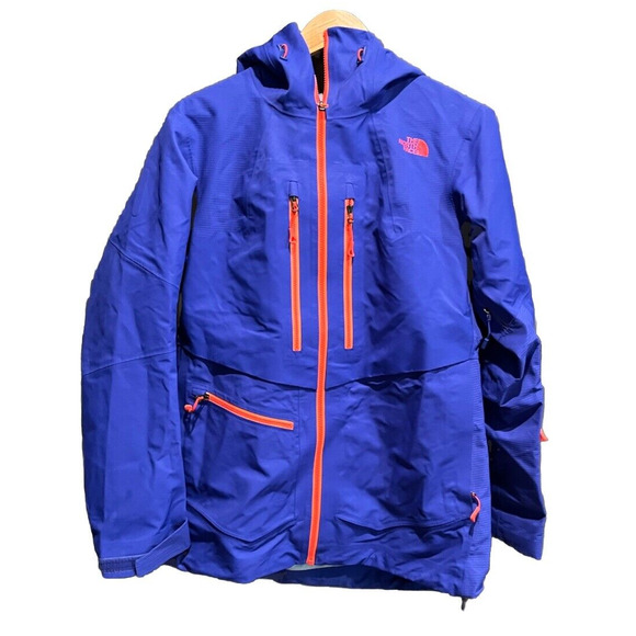 The North Face Blue Steep Series Hooded Recco Ski Hyvent Alpha Jacket Size M - Picture 1 of 5